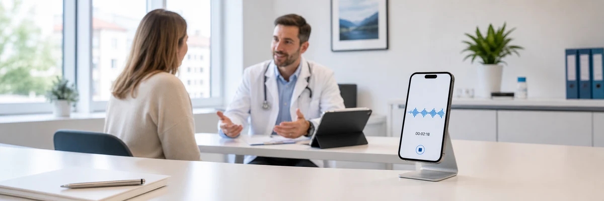 Medical consultation with Doctalis in the background