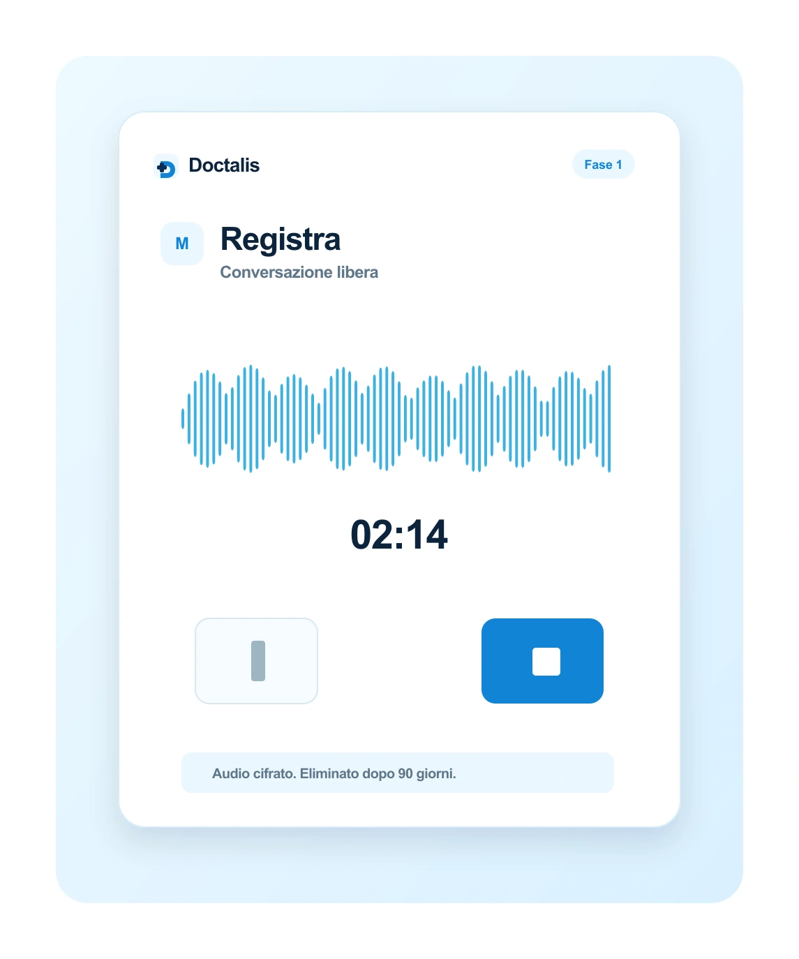 Registrazione multilingue di una consultazione con Doctalis